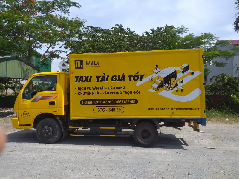 Cho thuê xe taxi tải chở hàng TP Vinh Nghệ An
